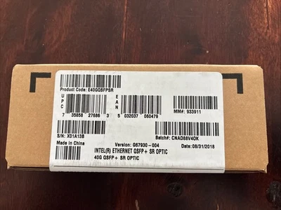 INTEL E40GQSFPSR QSFP-40G-SR4 FTL410QE2C-IT OPTICAL TRANSCEIVER ETHERNET QSFP+ - Image 1 of 4