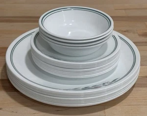 VTG Corelle Livingware Rosemarie Dinner/Bread Plates and Dessert Bowls 24pc Lot - Picture 1 of 17