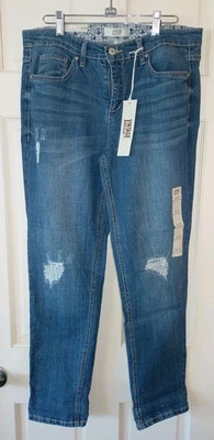 复古 America Blues 女式 Bestie 牛仔裤 8r/29 码锥形腿宽松腰围 — 第 1/4 张图片