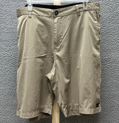 Pantalones Cortos Billabong Para Hombre 38 Platino X Beige Para Tierra Y Agua 4 Vías Elastizados Foto 1 de 4