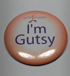 Gutsy Damen 3" Reise Pinback Button "I'm Gutsy" Werbung gebraucht - Bild 1 von 5