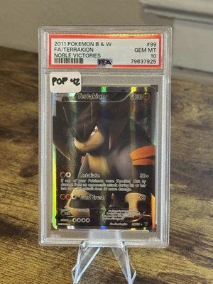 FA Terrakion 99/101 Noble Victories PSA 10 LOW POP Pokemon Black & White - Image 1 of 2