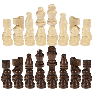 NUOBESTY 32 piezas de ajedrez internacionales piezas de ajedrez de madera tablero de ajedrez - Imagen 1 de 12