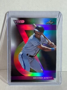2024 Leaf Vivid Lava #’d /5 GEORGE BRETT - Picture 1 of 2