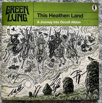 Green Lung -This Heathen Land LP Green/White Marble Vinyl SIGNED Foto 1 de 4