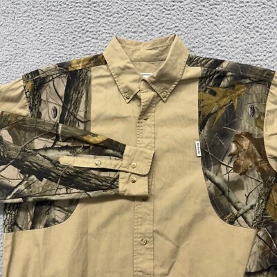 McAlister Shooting Shirt Mens L RealTree Hardwoods Long Sleeve Outdoors Hunting - Image 1 of 4