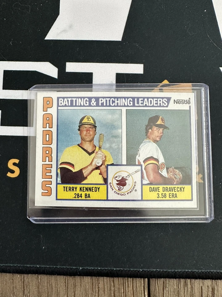1984 Topps - Team Checklist Nestle #366 Terry Kennedy, Dave Dravecky - Image 1 of 2