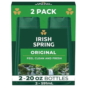 Irish Spring Original Clean Body Wash, 20 Oz, 2 Pack, Adult - Picture 1 of 14