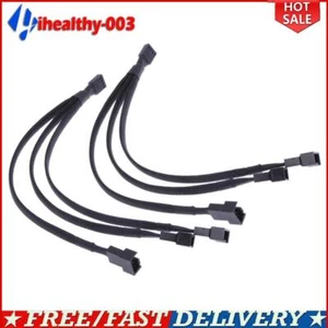 PWM Y Kabel 4 PIN Adapter Lüfter Verteiler Splitter 1x Buchse 3x Stecker 26 cm - Bild 1 von 12