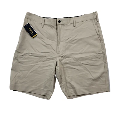 Polo Ralph Lauren Dobby Shorts Mens 38 9" Slim Fit Beige Performance $138 - Image 1 of 4