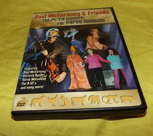 🌈 Paul McCartney Friends The PETA Concert 2001 DVD OOP Chrissie Hynde, B-52's - Imagen 1 de 3