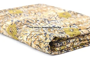 Colcha Vintage India Kantha Patchwork Lavable Reversible De Algodón Gudari - Imagen 1 de 1