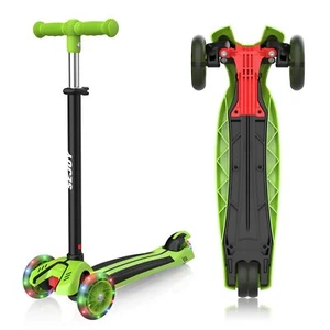 SEJOY Roller Kinder Scooter der Sichere Dreiradscooter mit LED Leuchtenden Räder - Bild 1 von 14