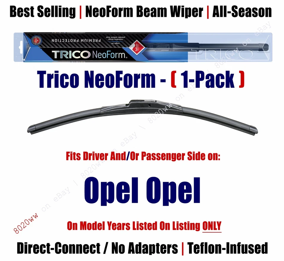 (Кол-во 1) Суперпремиум стеклоочиститель NeoForm подходит для Opel Opel 16180 1970-1973 годов выпуска - Изображение 1 из 1