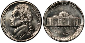 1996-D JEFFERSON NICKEL 5C PCGS MS-67 PASSI COMPLETI P/Q - Foto 1 di 5