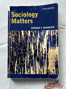 Sociology Matters 5th edition by Richard T. Schaefer 2012 McGraw Hill Paperback - Picture 1 of 3