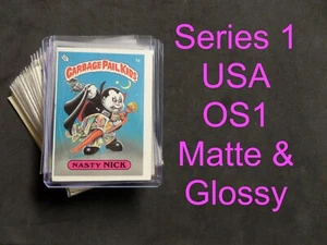 1985 OS1 GPK USA Garbage Pail Kids Series 1 You Pick Singles Complete Your Set - Bild 1 von 28
