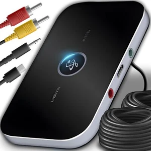 AUX Bluetooth Adapter RCA 2 in 1 Wireless Sender Empfänger Transmitter Receiv... - Bild 1 von 9