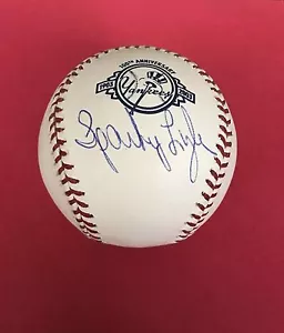 Sparky Lyle Signed Autographed 100th Anniversary Rawling Yankees Ball 1903-2003 - Picture 1 of 3