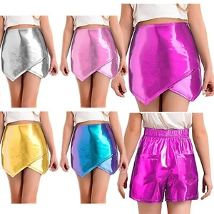 Kids Girls Short Pants Club Skirt Carnival Shorts Cheer Leading Skirts Tennis - Picture 1 of 19