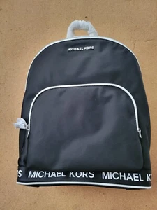Michael Kors 35S9SI7B8C Sport Connie Nylon Tape Women's Backpack - Black/White - Picture 1 of 4