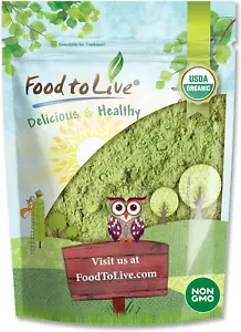 ✨Food to Live Organic Wheatgrass Powder, 1 Pound ? Non-GMO, Whole-Leaf, Raw, Non - Picture 1 of 8