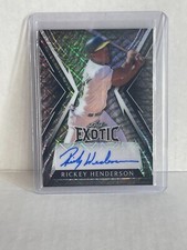 2023 Leaf Exotic Baseball Rickey Henderson Auto Autograph #d 1/1 elephant