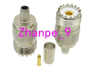 1pce Connector UHF SO239 female jack crimp RG8X RG-8X LMR240 4C-2V RF cable  - Picture 1 of 5