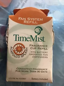 Neu TimeMist Acapulco Splash Duft Tasse Ventilator System Nachfüllpackung mit Batterie USA - Bild 1 von 4