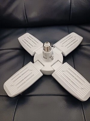 LED Garage Lights Screw In Light Bulb, Four Panel, Super Bright 6000 Lumens - Image 1 of 4