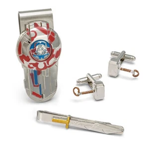 Marvel Thor Ragnarok Mjolnir Money Clip Tie Bar and Cufflink Set - Picture 1 of 1