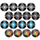 Records Decorative 16 Vinyls for Wall Crafting Rock'n'Roll Party Accessories