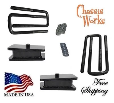Chevy Express GMC Savana 1500 2500 1996-2018 kit de bloques de elevación de 1,5" U-Blt Foto 1 de 2