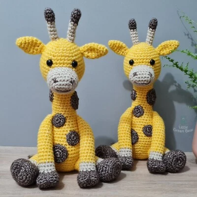 Printed Toy Crochet Pattern, Geoff the Giraffe Crochet Pattern Amigurumi Giraffe - Image 1 of 4