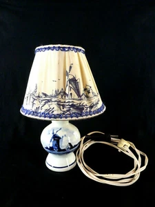 Lampe Nachttischlampe Handbemalt Royal Delft Delfter Blau Holland blaumalerei - Bild 1 von 5