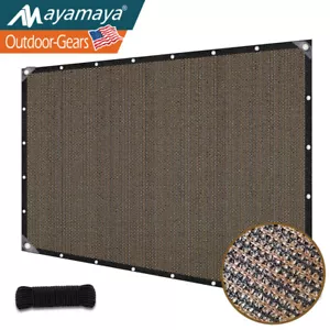 Patio Sun Shade Cloth with Grommets 90% Outdoor Sunshade Canopy Cover Screens - Picture 1 of 12