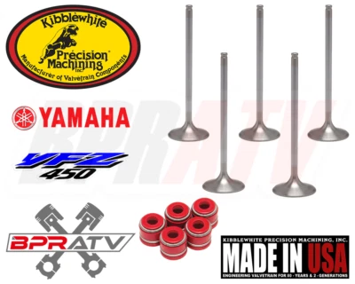 Yamaha YFZ450 YFZ450R YFZ 450R Kibblewhite +1mm Intake Exhaust Valves Seals Kit - Image 1 of 4