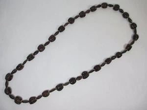 Exotic 36" Japanese Pine Tree Acacia Seed Necklace Costume Jewelry - Picture 1 of 4