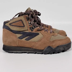 HiTec Lady Lite II Womens Size 7 US / 38 Brown Suede Green Blue Hiking Boots - Picture 1 of 9