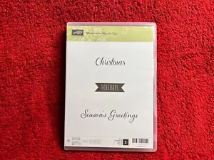 Stampin Up’ - “Watercolor Winter Too" 3 piece rubber stamp kit *RETIRED* - Picture 1 of 4