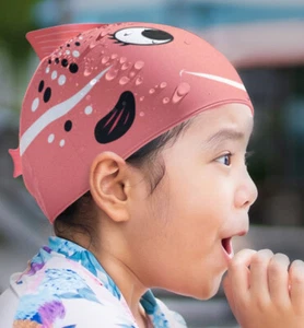 EANAGO Silkon-Badekappe für Kinder in süßem Design Badehaube Schwimmhaube - Bild 1 von 7
