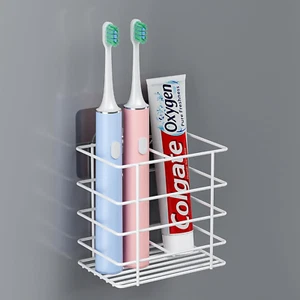 Adhesive Toothbrush Holder Wall Mounted, Suction Toothpaste Organizer Cup for Sh - Picture 1 of 8