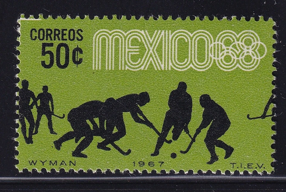mae62 México 1967 XIX Juegos Olímpicos sc#983 MNH Hockey Foto 1 de 1