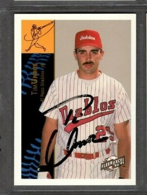 1994 Fleer #76 Tim Unroe El Paso Diablos Baseball Card Signed Autograph (F31)   - Image 1 of 2