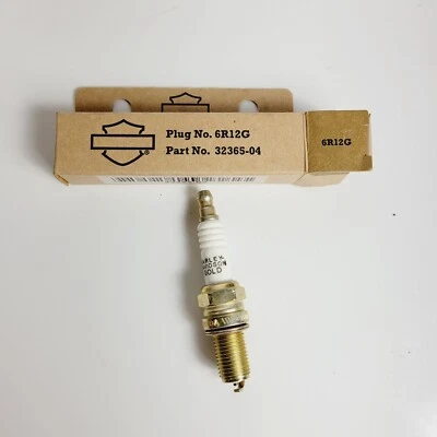 Bujía dorada Harley-Davidson 86-22 XL Sportster doble cámara 6r12g 32365-04 Foto 1 de 3