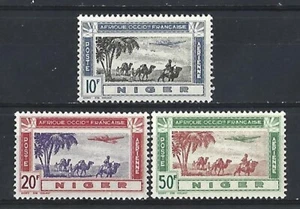 Complete set 3 Mint stamps** French Colony NIGER 1942 " Air Mail " (8468) - Picture 1 of 1