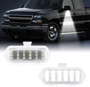 2X LED Side Mirror Puddle Light for 2003-2006 Escalade Silverado Suburban Tahoe - Foto 1 di 7