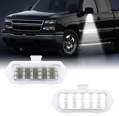 2X LED Side Mirror Puddle Light for 2003-2006 Escalade Silverado Suburban Tahoe — 第 1/4 张图片