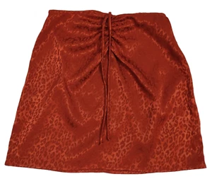 Blue Blush Mini Skirt, Burnt Orange, Back Zip - Size S - Picture 1 of 7