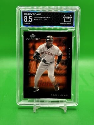 Barry Bonds 2002 Upper Deck MVP  /100 Arena Club 8.5 #225 - Image 1 of 3